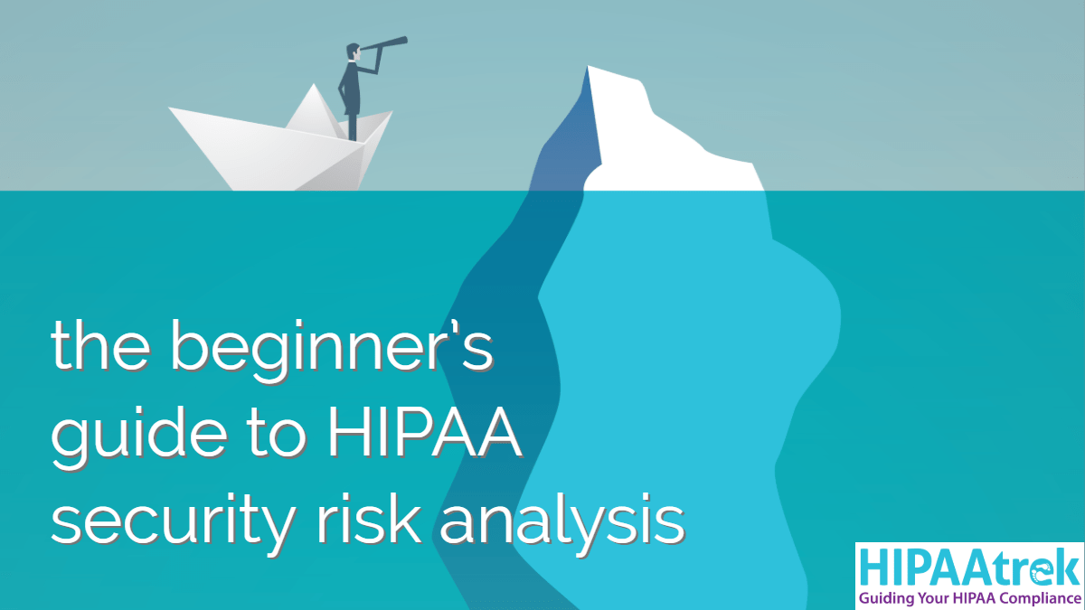 Image linked to HIPAAtrek's security risk analysis guide.
