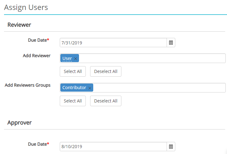 Screenshot of an administrator assigning the RAF process to users in HIPAAtrek.